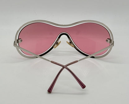 Chanel 4030 Y2K VINTAGE Shield Sunglasses Pink Lens Collector-Rare