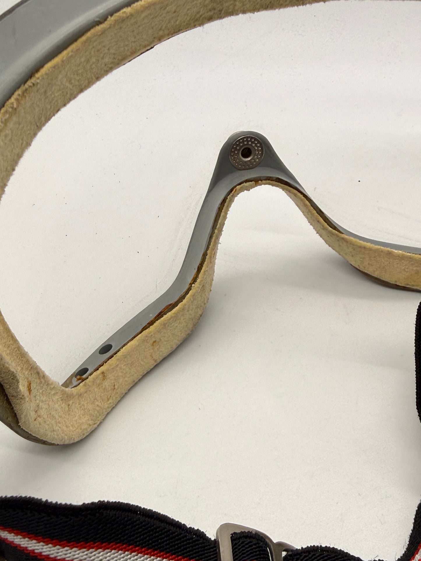 Ratti-Patent Vintage Motorcycle Goggles-Made in Italy-50s/60s Racing Aviator