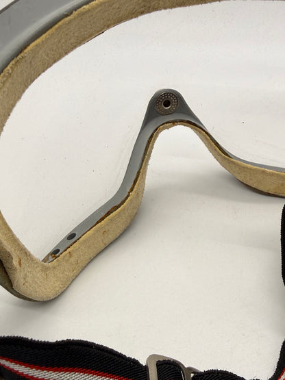 Ratti-Patent Vintage Motorcycle Goggles-Made in Italy-50s/60s Racing Aviator