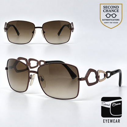 Emilio Pucci EP106S 204 Rectangular Vintage Sunglasses-Wine-Unworn