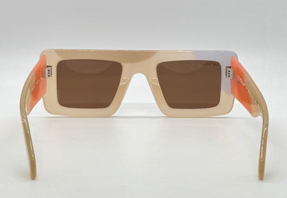 Off-White OERI069 Beige/Orange Sunglasses-50mm-New/Unworn-Full Kit –Italy