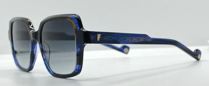 Entourage of 7 “Ravenna” Blue Havana Gradient 51mm Sunglasses-Made in Japan-New/Unworn -Full Kit