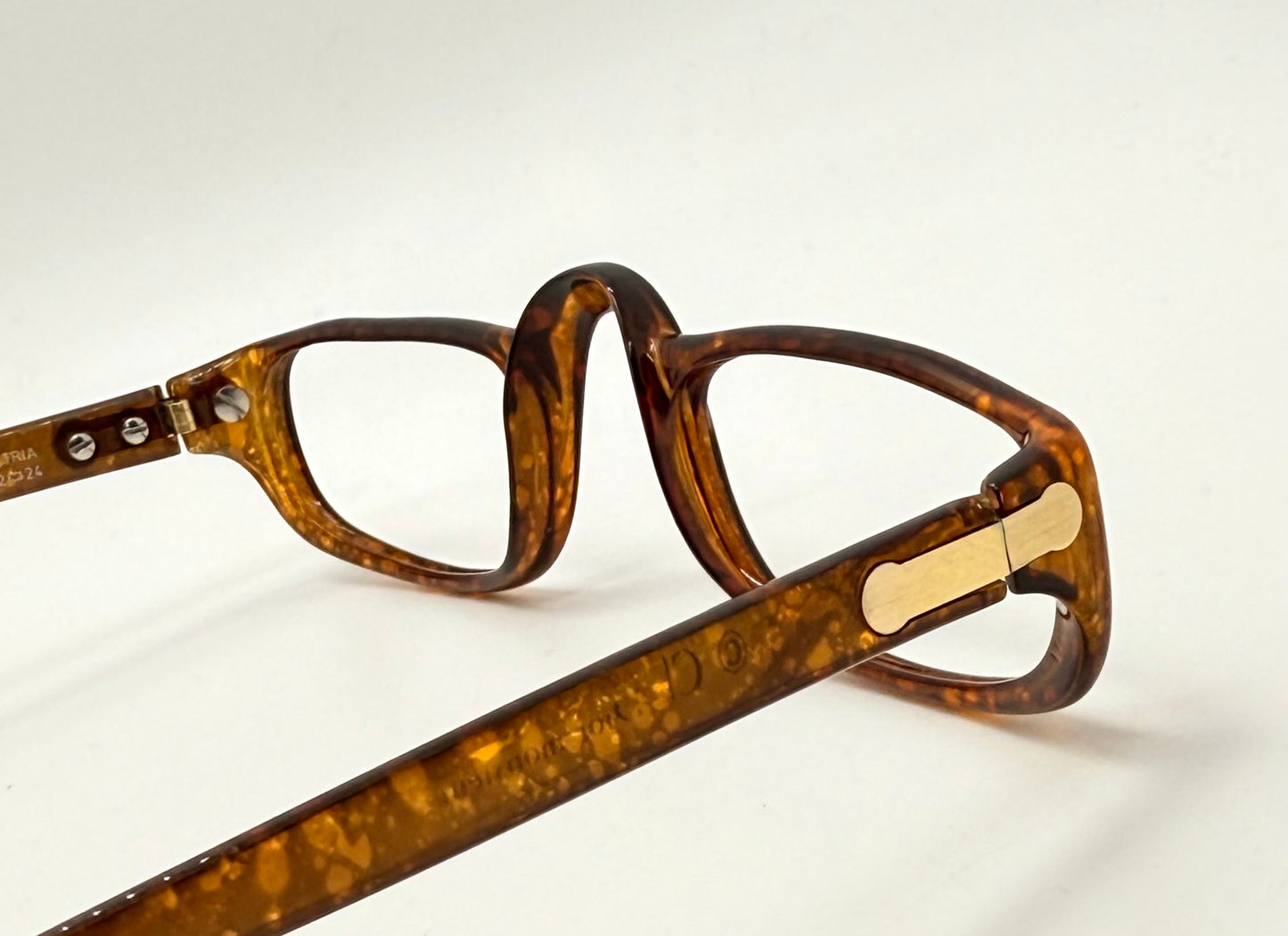 Vintage 1980s Christian Dior Monsieur 2075 11 Optyl Eyeglass Frame-Made in Austria-Brown Tortoise