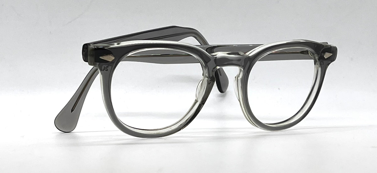 Tart Optical Arnel VINTAGE 48-24 Crystal Gray Eyeglass Frame Original Made in USA
