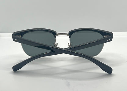 Vintage DEADSTOCK Fine Arts Optical Clubmaster Sunglasses – San Francisco – Custom Solid Grey Lenses