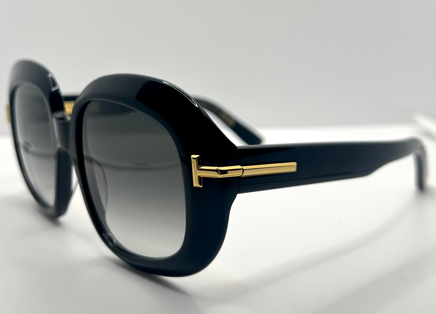 TOM FORD ICON COLLECTION TF1237 01B Sunglasses-ZEISS Gradient Lenses-Full Kit-NEW