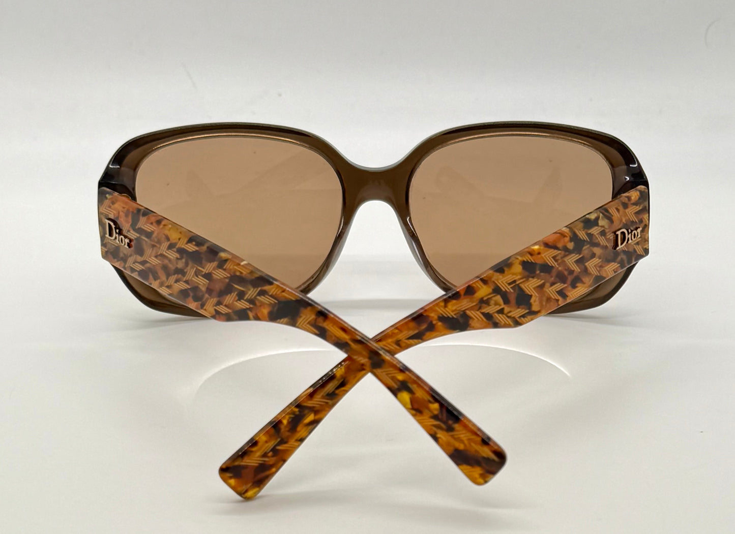 Christian Dior Flannelle 5 Vintage Sunglasses w/New Solid Brown Custom Tinted Lenses-Germany-56mm