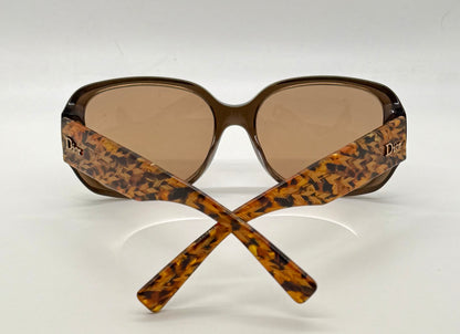 Christian Dior Flannelle 5 Vintage Sunglasses w/New Solid Brown Custom Tinted Lenses-Germany-56mm