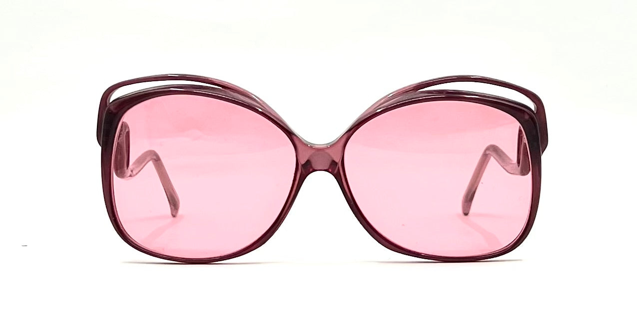 GIVENCHY AA VINTAGE Oversized Sunglasses-New Rose Custom Lenses-Unworn-France