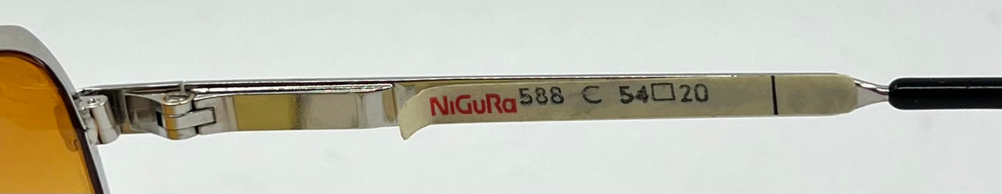 NiGuRa 586-Düsseldorf Germany NiGuRaFlex Vintage Sunglasses w/New Gradient Tinted Custom Lenses-54mm