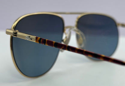 Vintage 1990s Lacoste Sunglasses Mod. 764F Made in France-Tinted Glass Mirrored Lenses