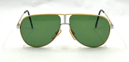 HEAD 77 F020-Vintage Aviator Sunglasses-Green Lenses-Italy-60mm-Unworn