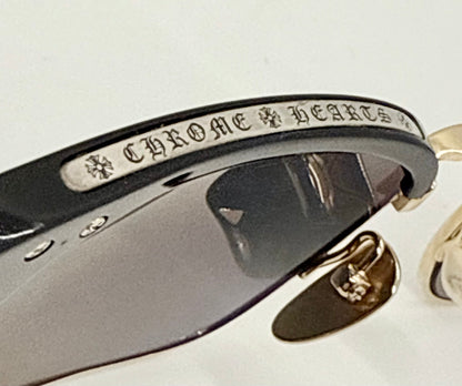 Chrome Hearts SLUNTRADICTION - Gold Sunglasses Zeiss Lenses Japan Authentic