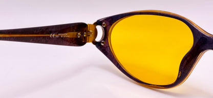 Vintage Christian Dior 2851 80 Sunglasses w/Brand New, Custom, Day/Night Yellow Lenses