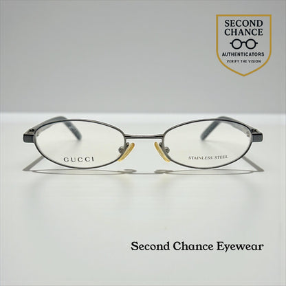 Gucci GG 2679 RV3 Stainless Steel Oval Frames-Vintage Unworn-Italy