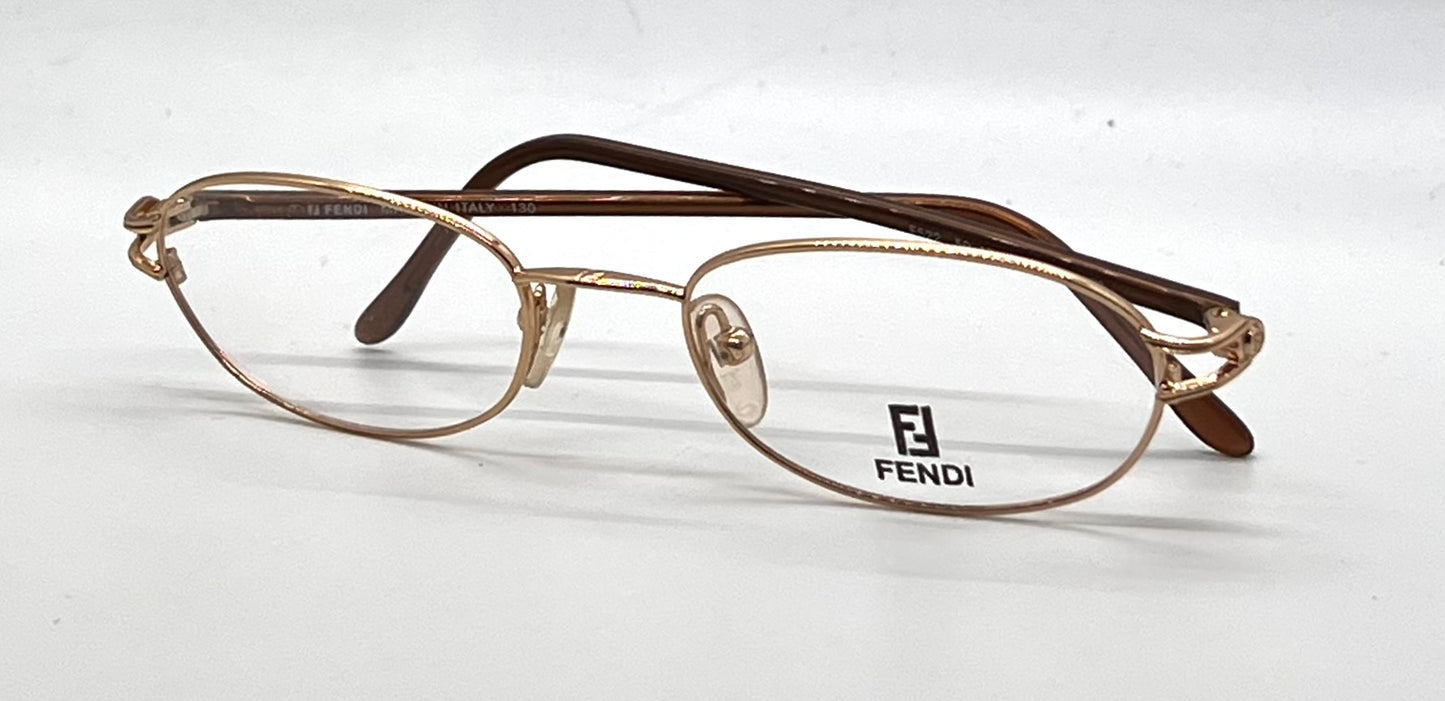 Fendi F522 Salmon Unworn/NOS Oval Eyeglasses-Made Italy 50mm