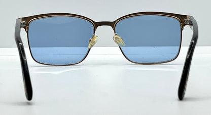 Tom Ford TF5323 002 Black/Gold Sunglasses w/New Blue Custom Lenses-New/Unworn-Full Kit