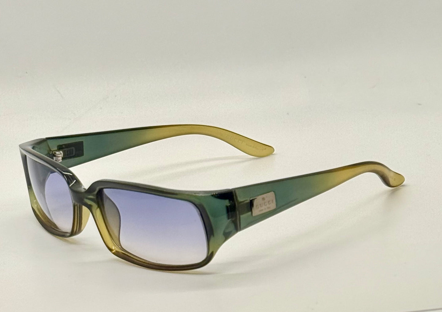 Gucci GG2458/S C6H Y2K Vintage Sunglasses-Olive Gradient Lens-Italy-Rare