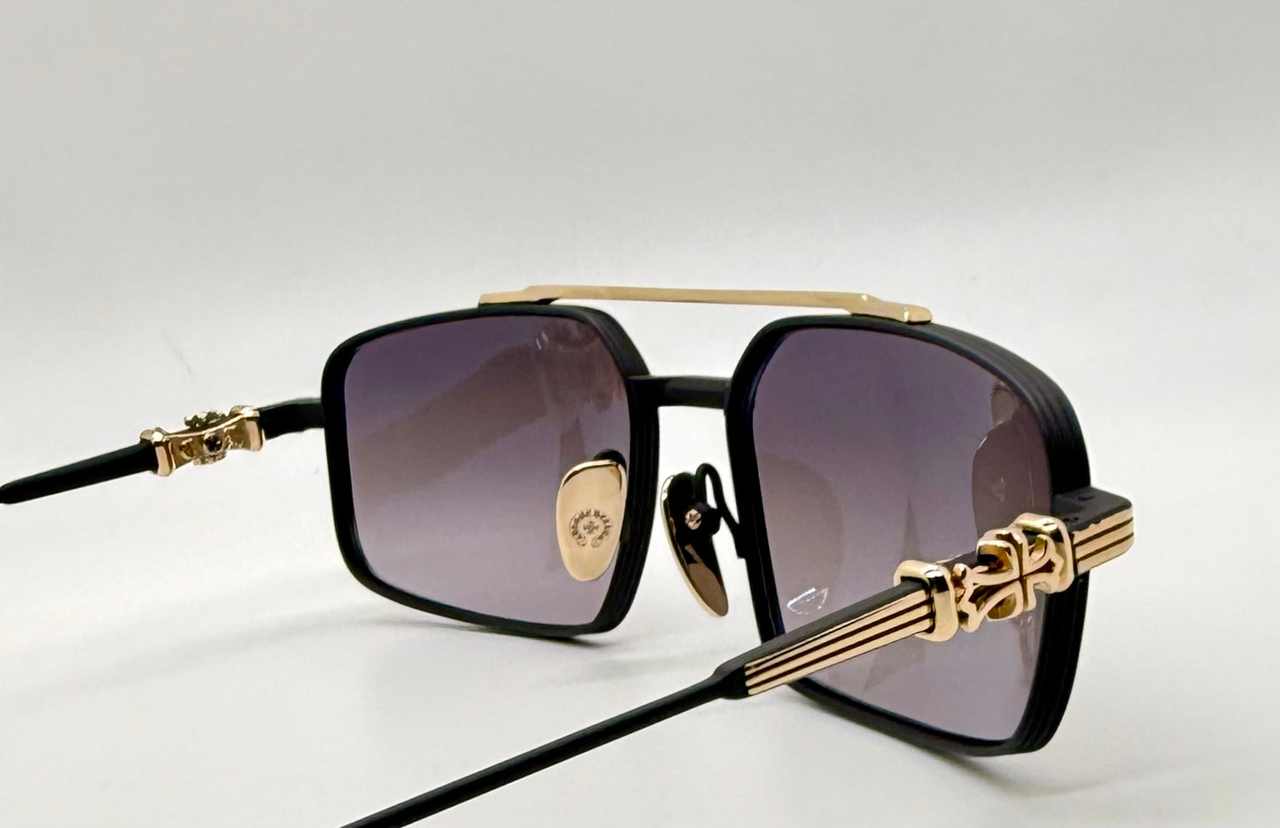 Chrome Hearts LICK’N MBK/GP Sunglasses – Brand New Full Kit w/ Zeiss Lenses