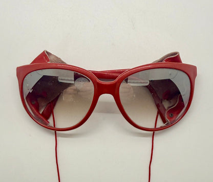 HEAD 4 PEAK Vintage Alpine Glacier Sunglasses Japan Leather Side Shields