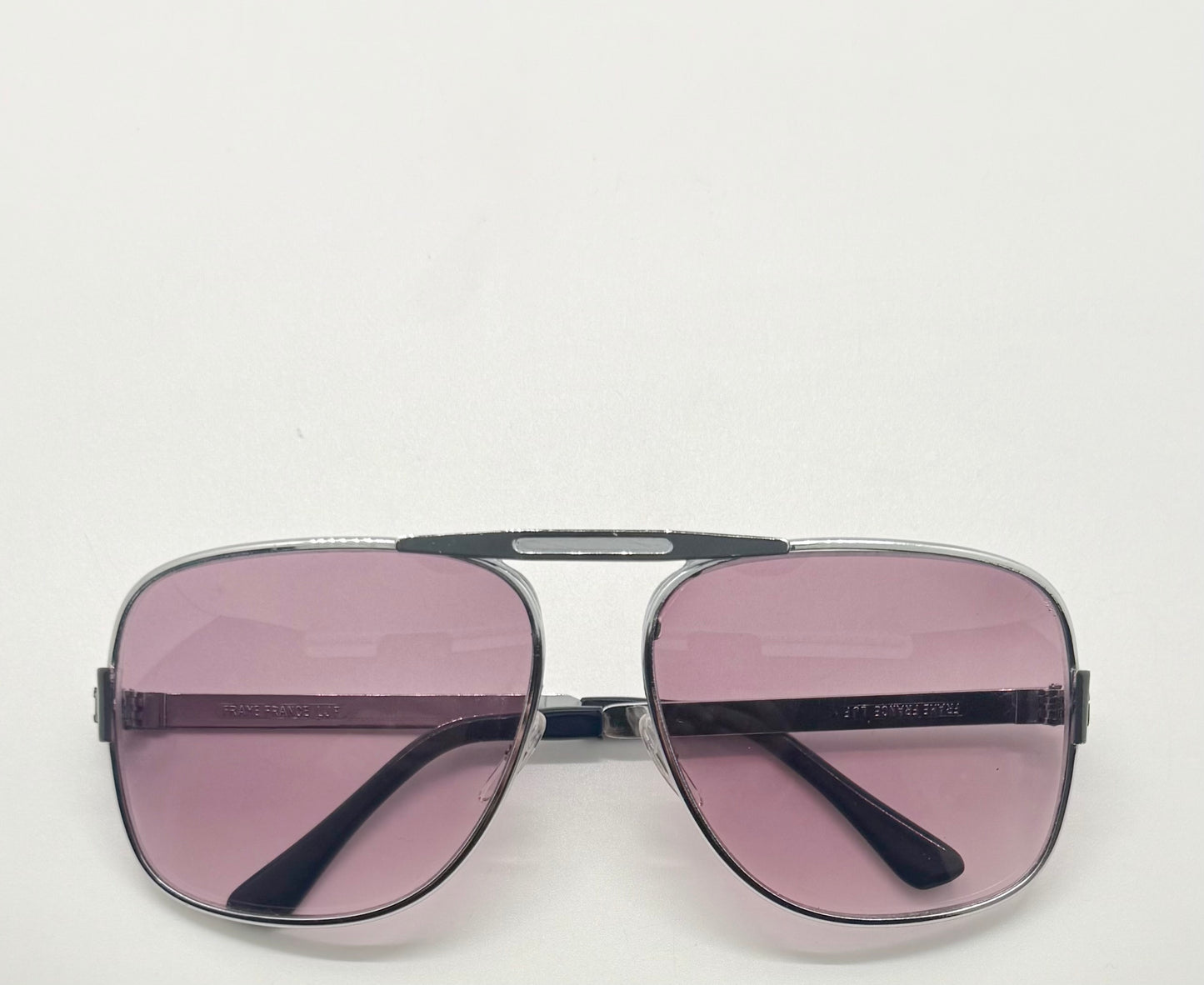 Ted Lapidus 101 Aviator Vintage Sunglasses – Deadstock France – Raised Bridge Design