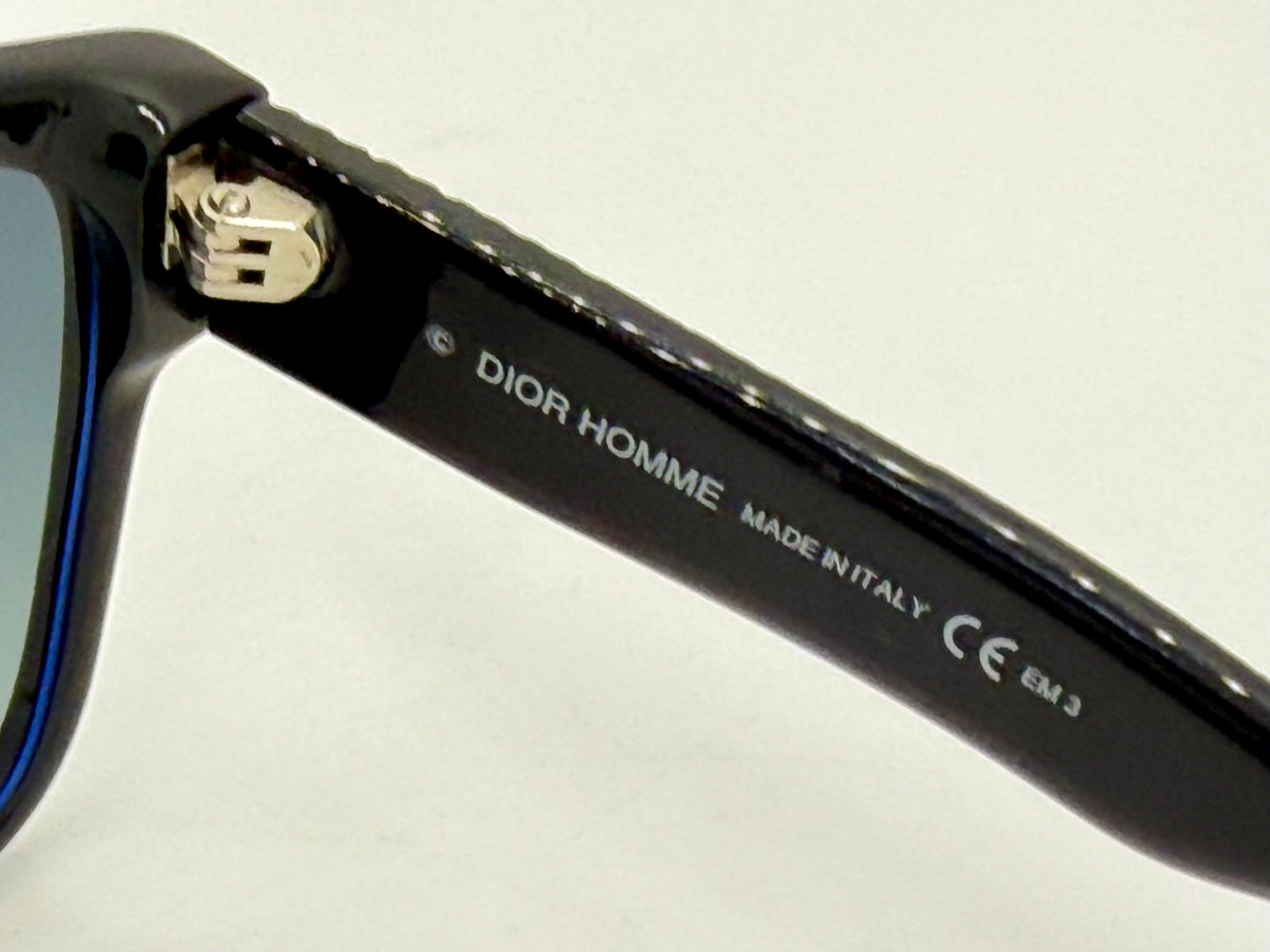 Dior Homme Black Tie 188S 98KHD VINTAGE Sunglasses Black Italy Full Kit