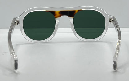 ENTOURAGE OF 7 “DECKER”-CRYSTAL & TORTOISE-GREEN LENS-BRAND NEW / UNWORN-FULL KIT