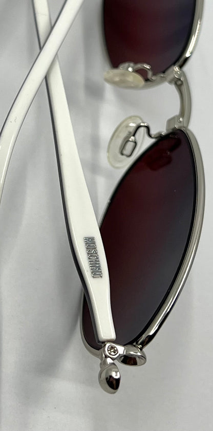 Moschino MO14301 Vintage Sunglasses w/New Solid Plum Tinted Custom Lenses-Italy