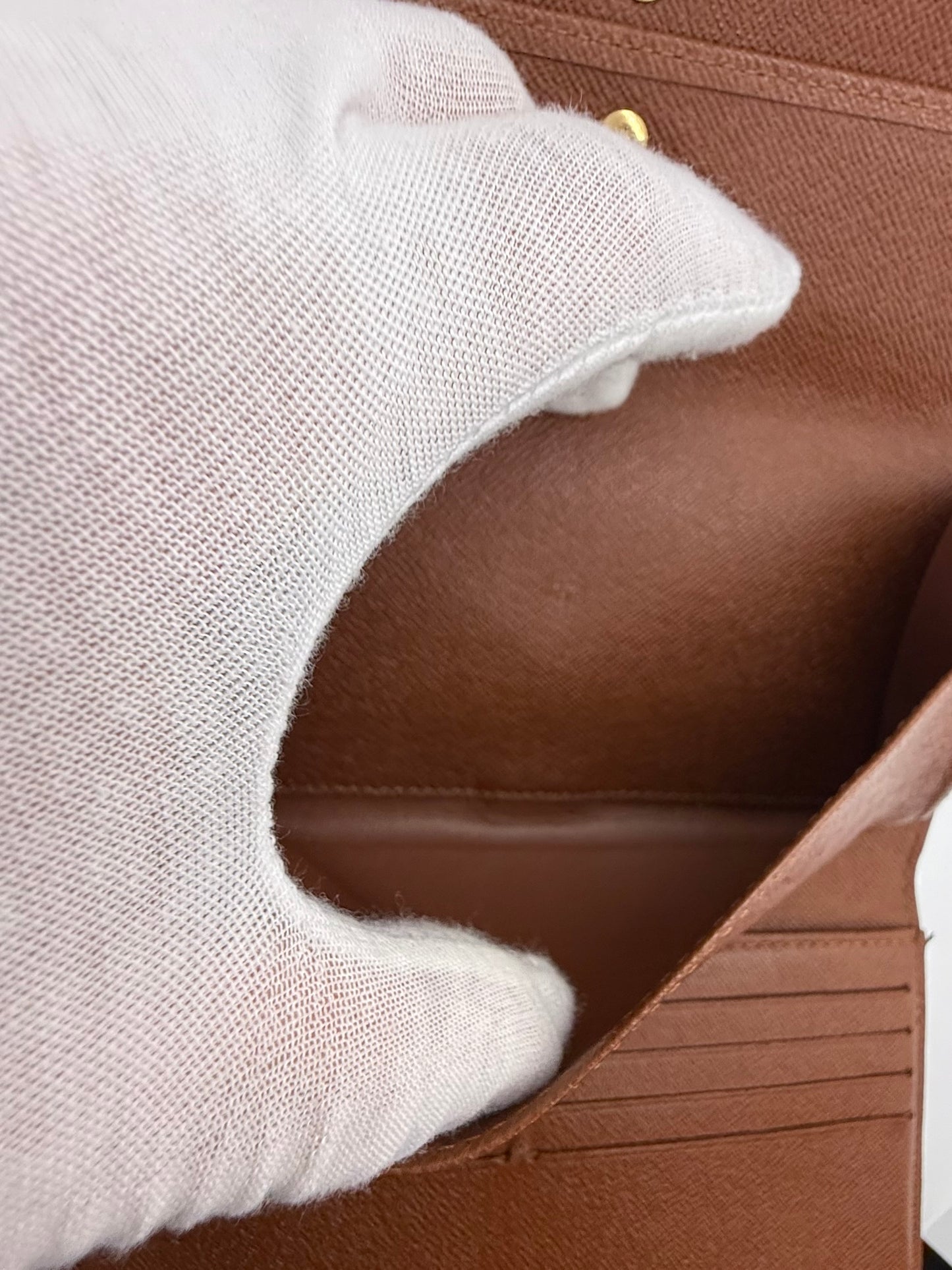 Louis Vuitton Vintage Monogram Long Wallet Clutch Brown-Authentic-France