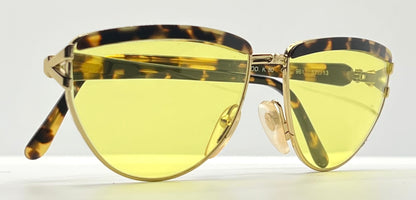 Kador MOD. K 80 Vintage Italian Sunglasses w/New Yellow Custom Lenses-57mm