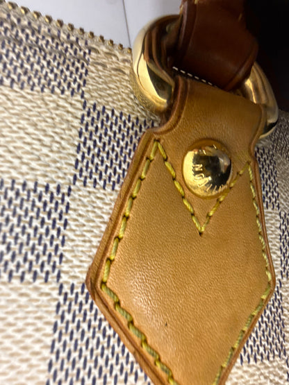 Louis Vuitton Saleya PM Damier Azur Tote Bag Gold Hardware