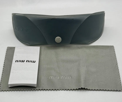 MIU MIU SMU57H Y2K Vintage Deadstock Rimless Shield Sunglasses-Full Kit