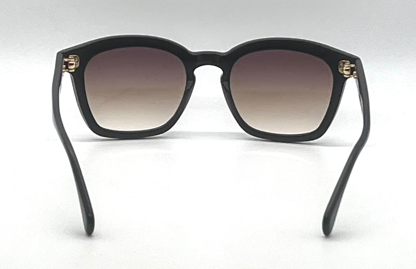 Benjamin “James” Matte Black Sunglasses | Made in Japan | Custom Gradient Lenses | Full Kit |
