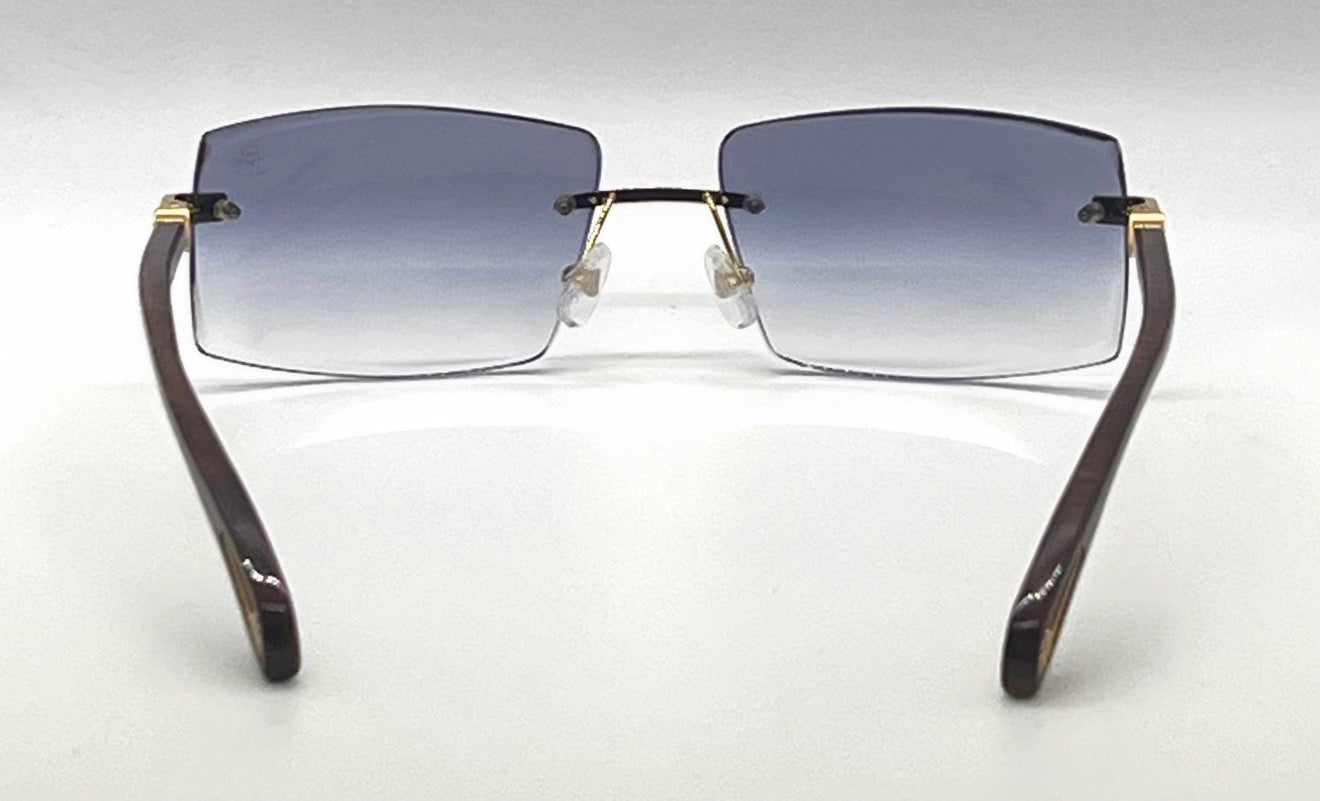 MAYBACH The Artist IX Wood Temples-New Custom Gradient Lenses-Unworn Sunglasses 57mm