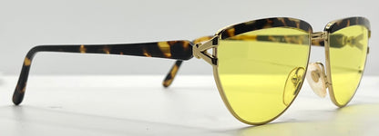 Kador MOD. K 80 Vintage Italian Sunglasses w/New Yellow Custom Lenses-57mm