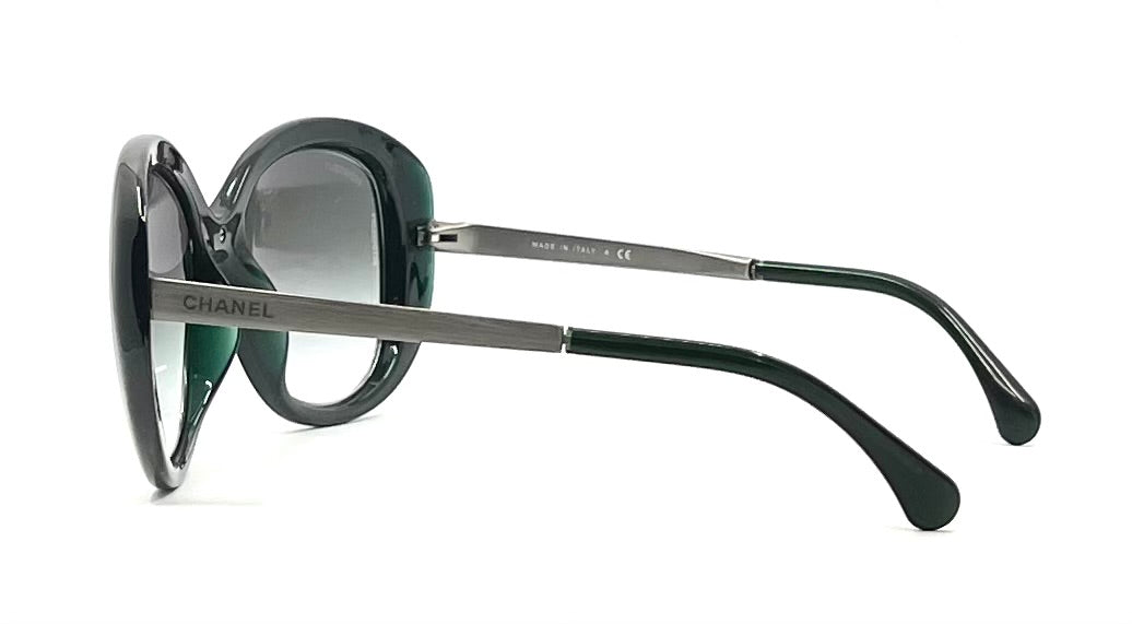 Chanel 6045-T 2N-Emerald Oversized Vintage Sunglasses-Italy - 55-19
