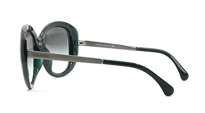 Chanel 6045-T 2N-Emerald Oversized Vintage Sunglasses-Italy - 55-19
