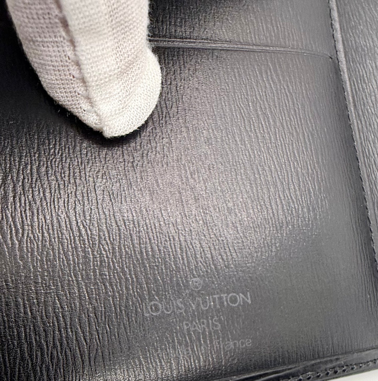 Louis Vuitton Epi Long Wallet Noir 2002 Vintage France