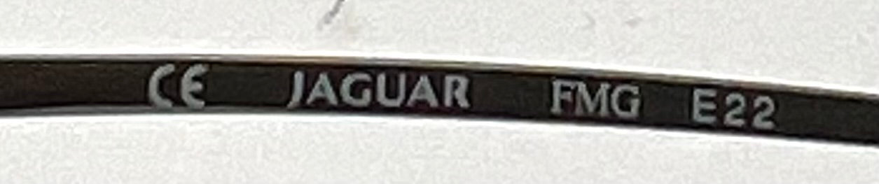 Jaguar 3326 263 Vintage Sunglasses 50-18 Unworn w/ Solid Blue Second Chance Customs