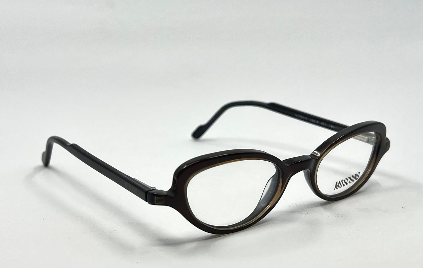 Moschino M3581-V 251 Brown Eyeglasses Y2K Vintage-Unworn-Italy 45Mm