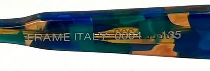 Maurice St Michel Vintage Italian Sunglasses-New Solid  Aqua Custom Tinted Lenses