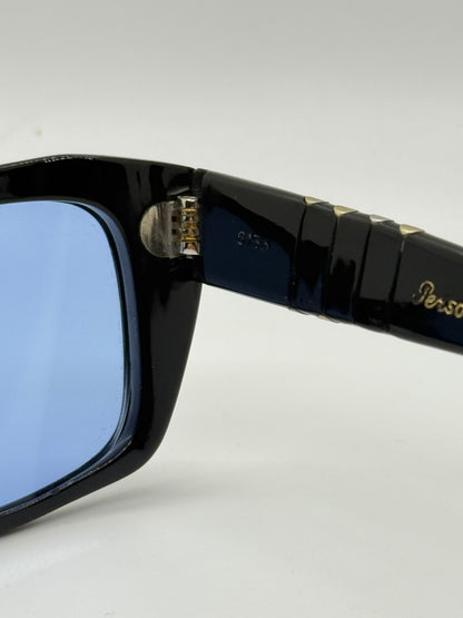 Persol 6156-Arabic Export-Blue Mineral Glass-Vintage 1940s-Deadstock-Rare