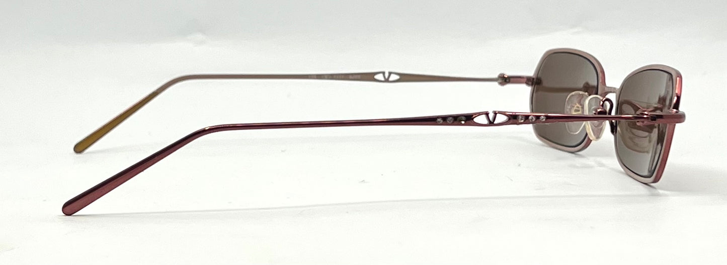 Valentino 5327 OJV2 Y2K Vintage Sunglasses-New Solid Brown Custom Lenses