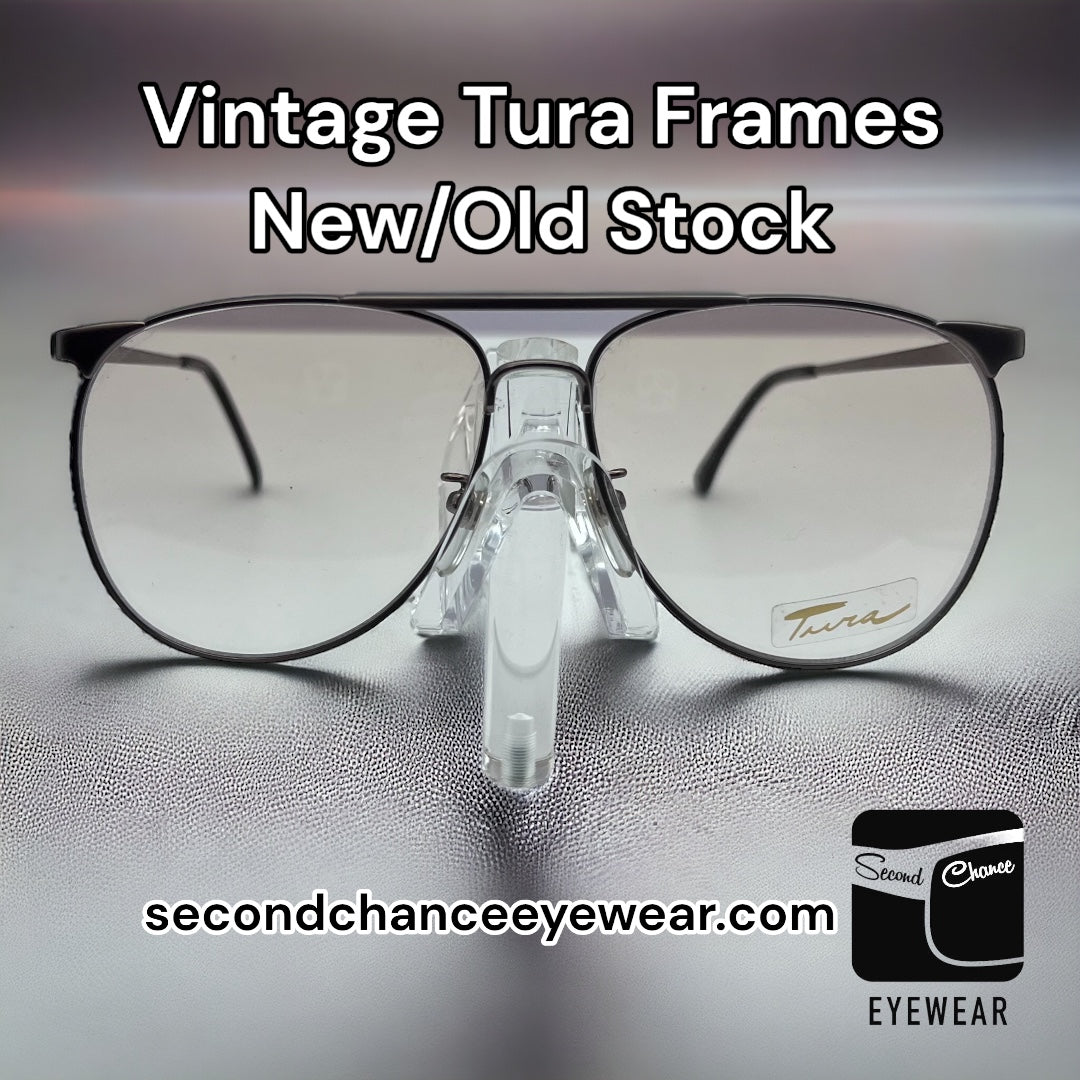 VINTAGE TURA FRAMES-Mod. 278 XL-NEW/OLD STOCK-1970’s Era Double Bridge Look-Bronze Frame