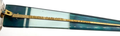 Claudia Carlotti NAPOLI CC19 Vintage Sunglasses-New Gradient Custom Lens-Handmade France