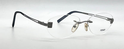 Fendi F585 Rimless Crystal FF VINTAGE Eyeglasses UNWORN/Italy 52-16-130mm