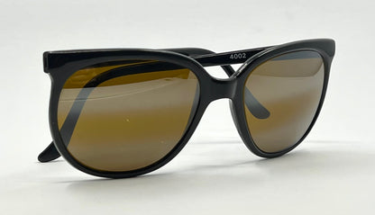 Vuarnet Pouilloux 4002 Vintage Sunglasses Black Brown Lenses-Made in France