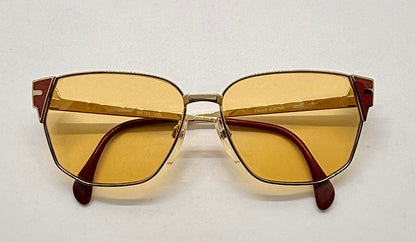 Silhouette M6114 / V6020 Vintage Sunglasses 55mm| w/New Amber Day/Night Custom Lenses | Deadstock Austria