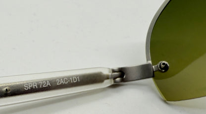 Prada SPR 72A Vintage Shield Sunglasses-Gradient Lenses-Y2K-Italy-Deadstock/New