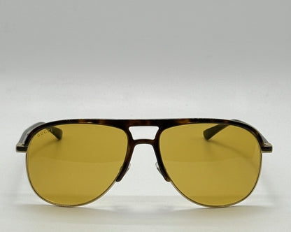 Gucci GG0292S 004 Tortoise & Gold Aviator Sunglasses-Full Kit-Brand New